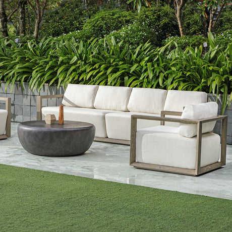 Remsen Outdoor Sofa - White by Uttermost - View 6
