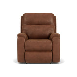 Penn Transitional Fabric Power Rocking Recliner With Power Headrest & Lumbar | Flexsteel