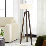Mondovi Modern Floor Lamp - Dark Brown / Beige by Uttermost - View 2