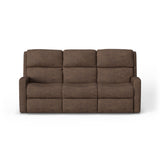 Catalina Transitional Leather Reclining Sofa | Flexsteel