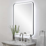 Crofton Lighted Large Mirror - Black by Uttermost - View 10