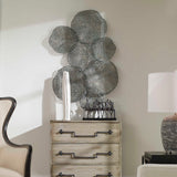 Ripley Metal Leaf Wall Art Silver - Gray by Uttermost - View 3