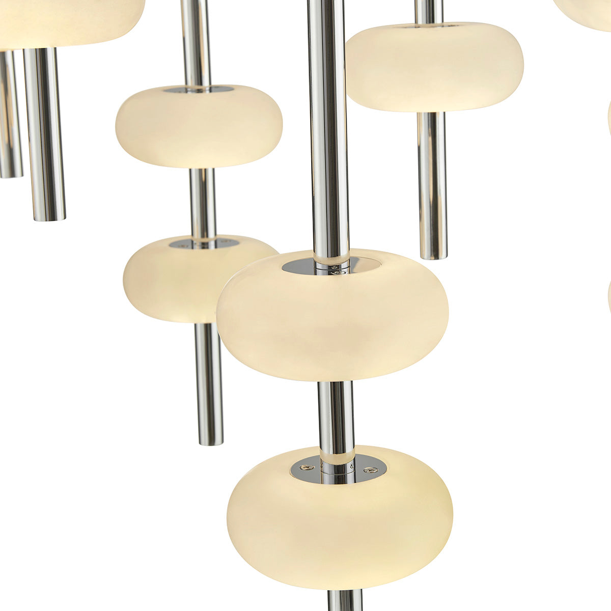 Double Spanish Alabaster Rectangular Chandelier // Chrome  | Finesse - Home Elegance USA