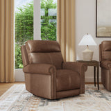 Alexander Power Recliner With Power Headrest & Lumbar - Khaki Brown | Flexsteel