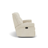 Davis Transitional Fabric Reclining Loveseat With Console | Flexsteel