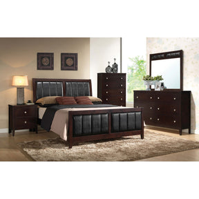 Pocatello Cappuccino 5-piece Eastern King Bedroom Set - sold by Home Elegance USA