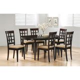Missell Cappuccino and Beige 7-piece Dining Set