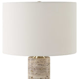 Cortado Travertine Table Lamp - Gray by Uttermost - View 5