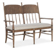 Americana Dining Bench - Light Brown / White by Hooker Furniture - View 1
