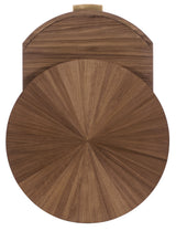 Eleana Round Nightstand Medium Wood - Dark Brown by Hooker Furniture - View 9
