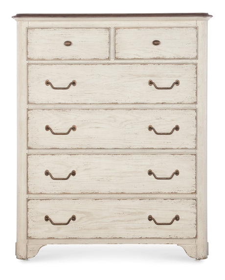 Americana 46" Six-Drawer Chest - White by Hooker Furniture - View 3