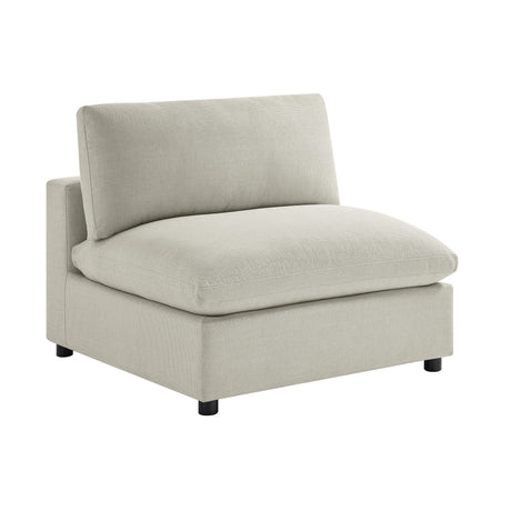 Cassandra Modular 5-Piece Sectional in Beige with Polyester Upholstery and Solid Wood Legs - sold by Home Elegance USA