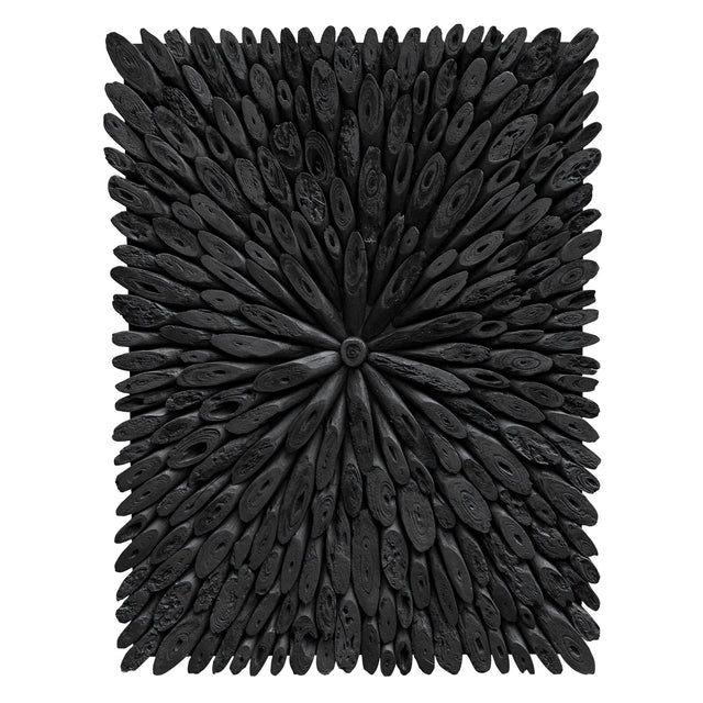 Bahama Wood Wood Wall Decor - Black by Uttermost - View 1