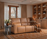 Miles Zero Gravity Power Sofa With Power Headrest - Light Brown by Hooker Furniture - View 2