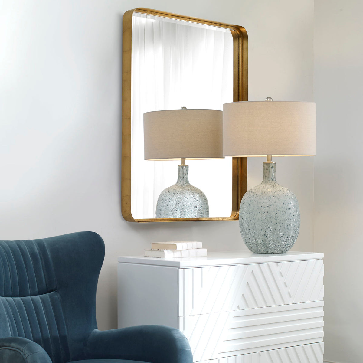 Crofton Large Mirror - Gold by Uttermost - View 6
