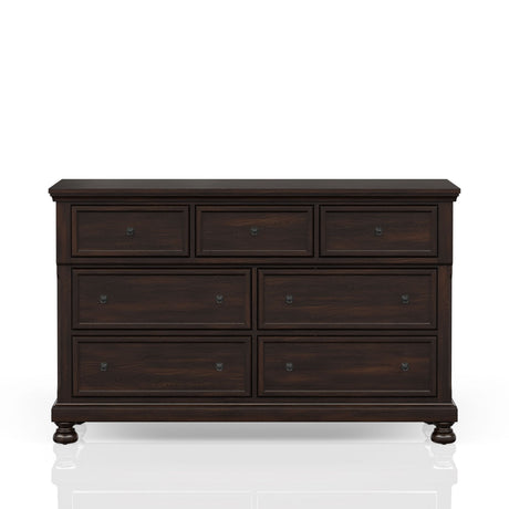 Seven Drawer Dresser Dark Cherry