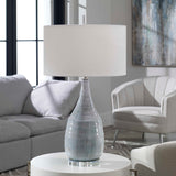 Rialta Coastal Table Lamp - Light Blue / White by Uttermost - View 2