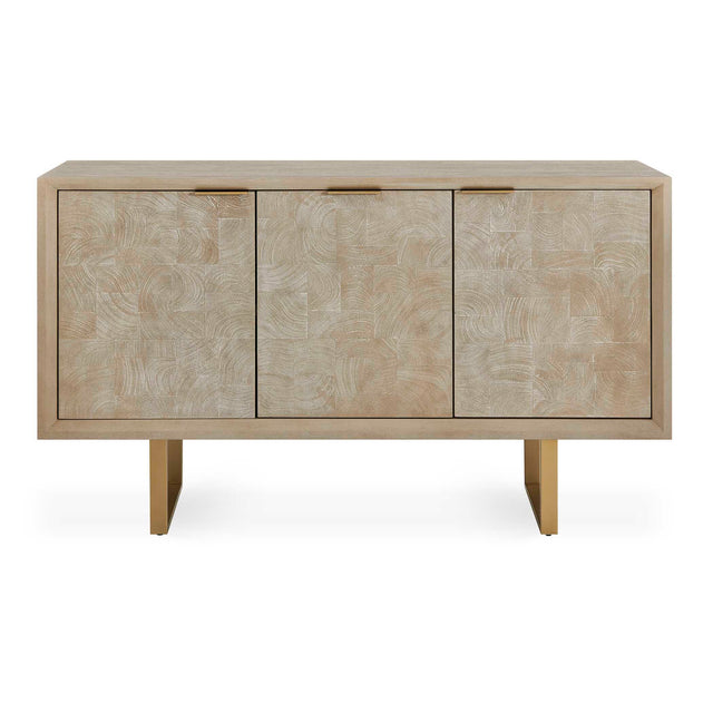 Maeva 3 Door Cabinet Light Wood - Light Brown by Uttermost - View 1