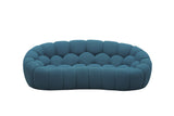 Divani Casa Yolonda - Modern Curved Dark Teal Fabric Sofa Set - Home Elegance USA