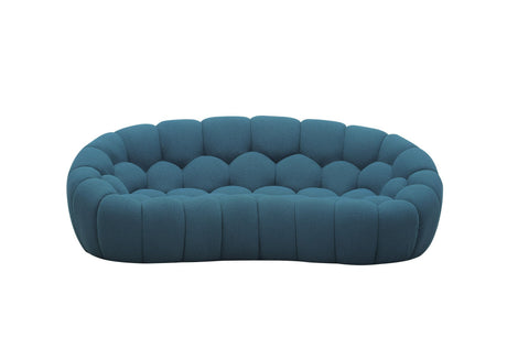 Divani Casa Yolonda - Modern Curved Dark Teal Fabric Sofa Set - sold by Home Elegance USA