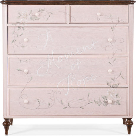 Moment of Hope Chest Pink Floral – Hooker Furniture x Susan G. Komen - sold by Home Elegance USA