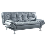 Dilleston Tufted Back Upholstered Sofa Bed Grey | Coaster - 500096 - Home Elegance USA - 1