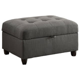 Stonenesse Upholstered Tufted Sectional with Storage Ottoman Grey - 500413 - S2 - image - 3