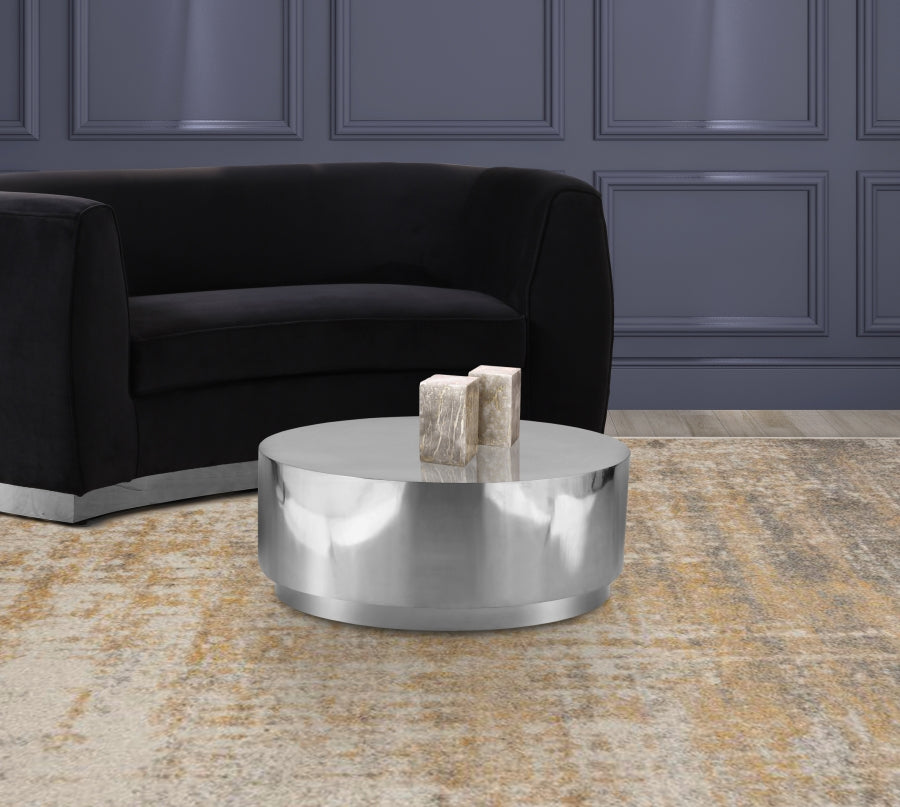 Jazzy 3 Piece Occasional Table Set In Silver - 282-3Set | Meridian - sold by Home Elegance USA