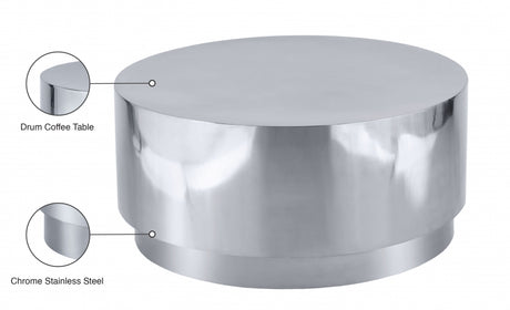 Jazzy 3 Piece Occasional Table Set In Silver - 282-3Set | Meridian - sold by Home Elegance USA