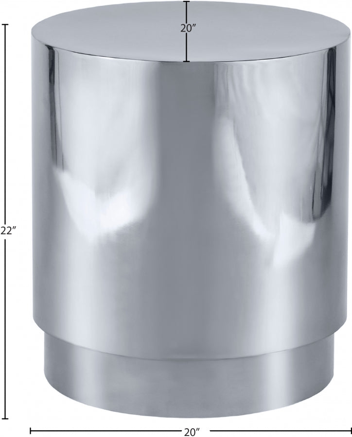 Jazzy 3 Piece Occasional Table Set In Silver - 282-3Set | Meridian - sold by Home Elegance USA