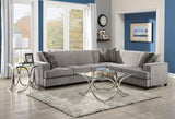 Sleeper Sectional - Tess L-shape Sleeper Sectional Grey