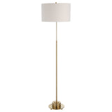 Prominence Brass Floor Lamp - Yellow by Uttermost - View 4