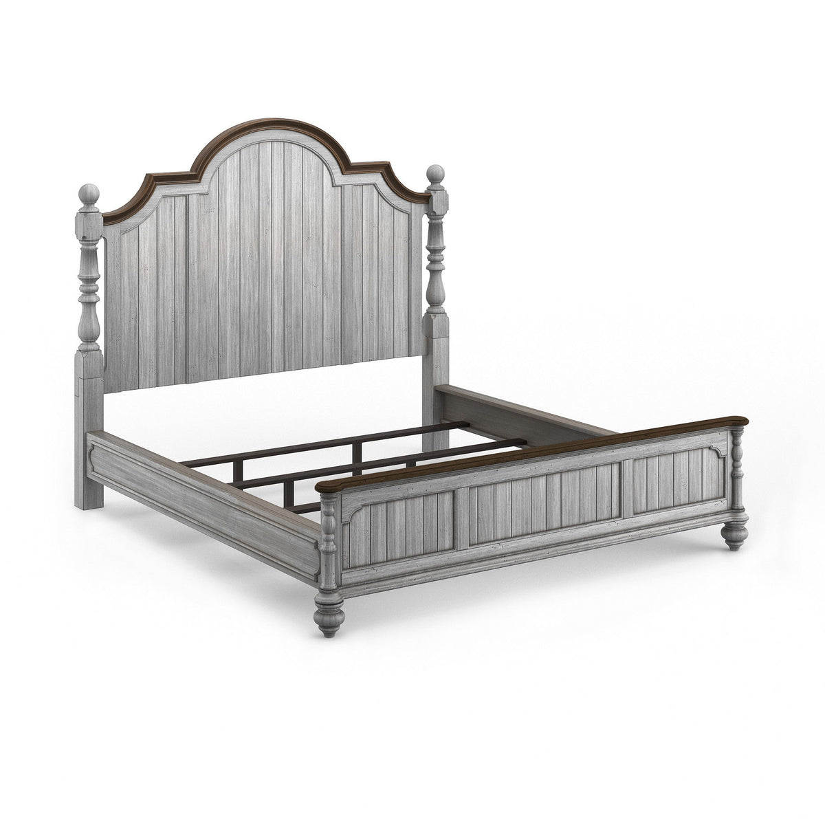 Plymouth King Poster Bed - Gray | Flexsteel