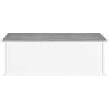 Storage Bench - Alma 3-drawer Storage Bench White and Weathered Grey