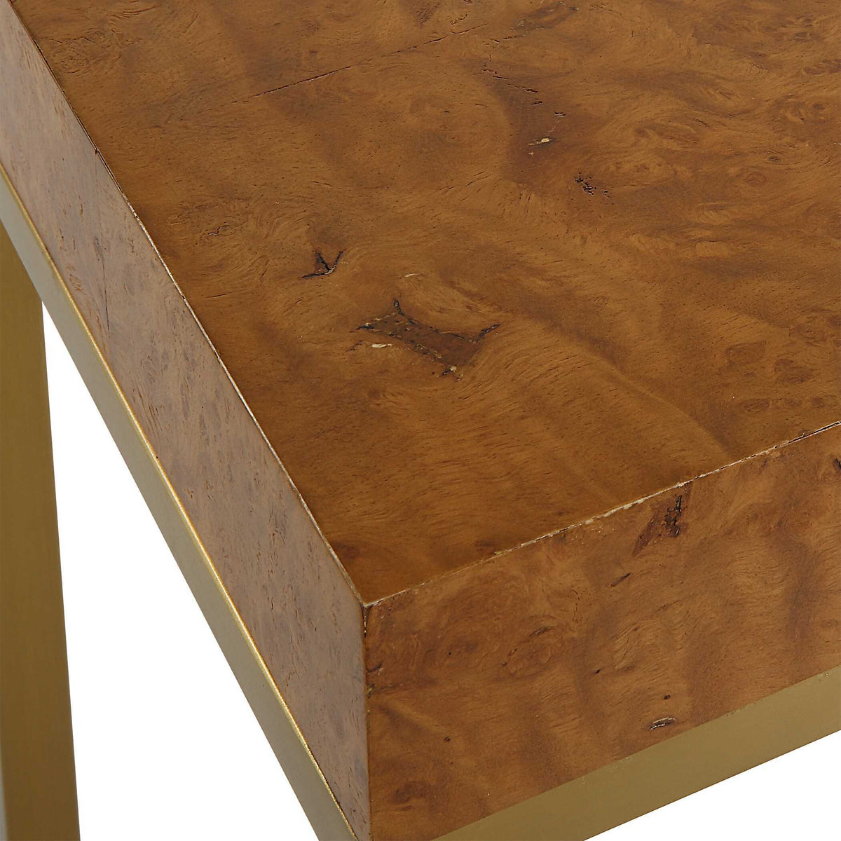 Burl-esque Wooden Nesting Tables (Set of 2) - Light Brown by Uttermost - View 7