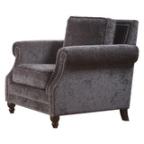 Acme - Ilex Accent Chair 50292 Gray Chenille