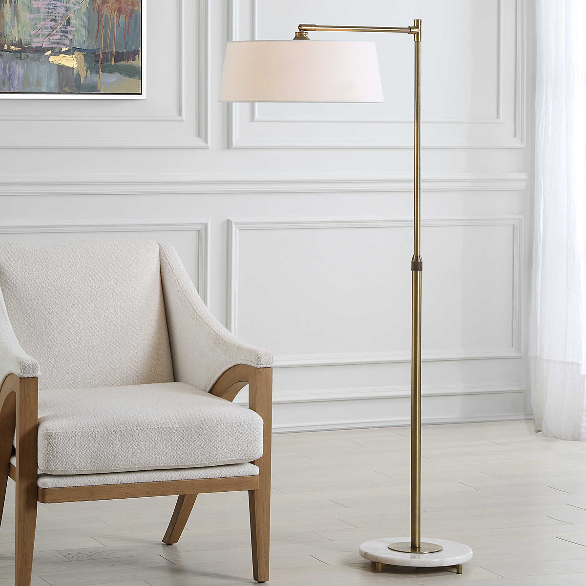 Branch Out Brass Floor Lamp - Bronze by Uttermost - View 2