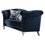 Acme - Jaborosa Loveseat W/2 Pillows 50346 Blue Velvet