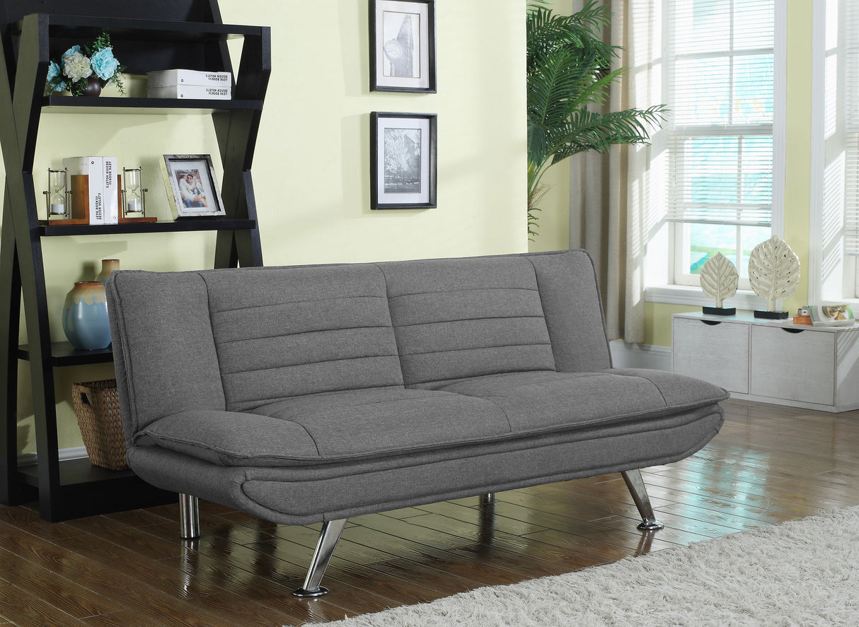 Sofa Bed - Julian Upholstered Sofa Bed with Pillow-top Seating Grey