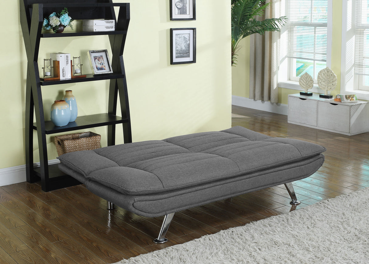 Sofa Bed - Julian Upholstered Sofa Bed with Pillow-top Seating Grey