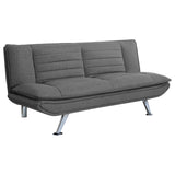 Sofa Bed - Julian Upholstered Sofa Bed with Pillow-top Seating Grey