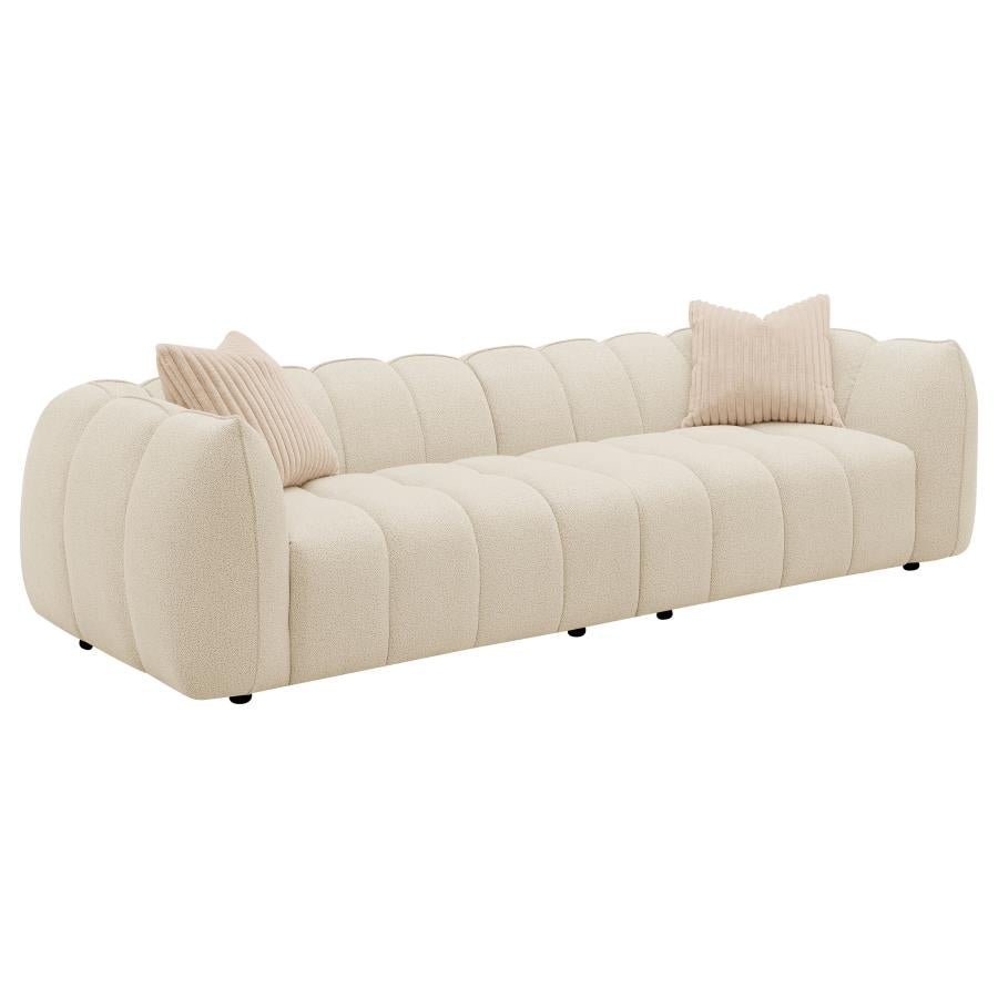 Winchester Boucle Extra Long Sofa Sand Pebble | Coaster