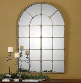 Barwell Arch Window Mirror - Silver by Uttermost - View 5