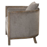 Viaggio Chenille Accent Chair Gray - Light Brown by Uttermost - View 4
