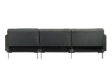 Acme - Duzzy Sectional Sofa 50485 Dark Gray Fabric