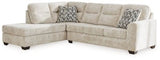 Ashley Parchment Lonoke 50505S1 2 - Piece Sectional with Chaise - Velvet - 50505S1 - Home Elegance USA - 1