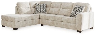 Ashley Parchment Lonoke 50505S1 2 - Piece Sectional with Chaise - Velvet | Home Elegance USA