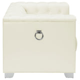 Chair - Chaviano Tufted Upholstered Chair Pearl White