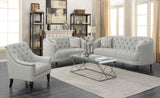 Avonlea Upholstered Tufted Living Room Set Grey | Coaster | Home Elegance USA