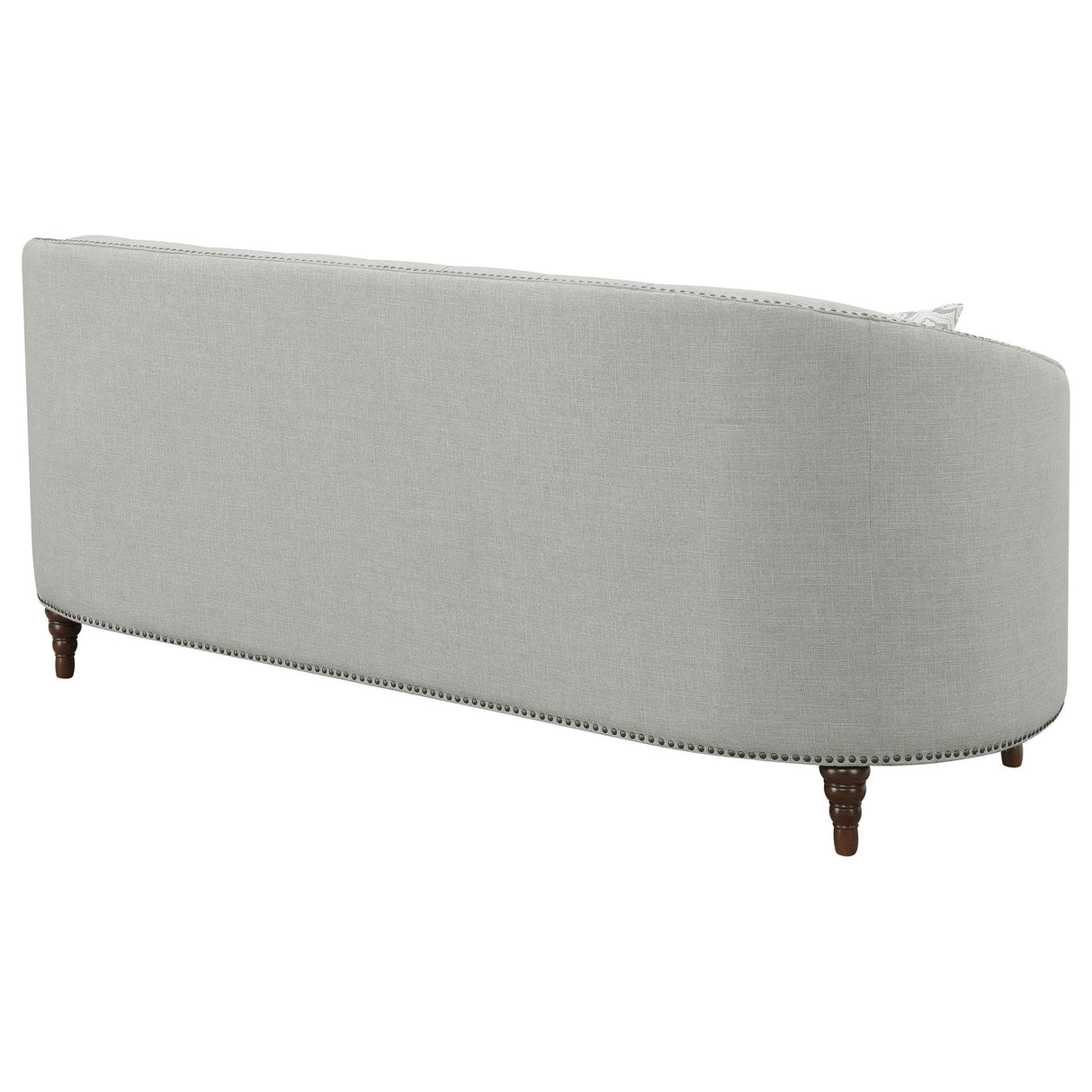 Avonlea Sloped Arm Upholstered Sofa Trim Grey | Coaster | Home Elegance USA